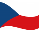 Flag of Czech Republic Flat Wavy 128x98 1