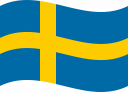 Flag of Sweden Flat Wavy 128x92 1
