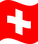 Flag of Switzerland Flat Wavy 128x147 1